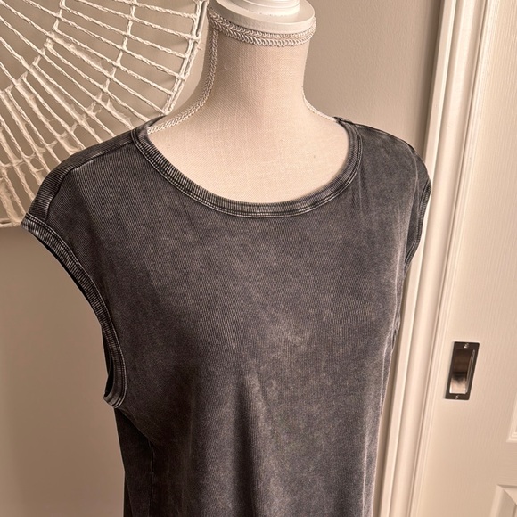 Torrid Black Cotton Modal Rib High Neck Muscle Tank Top - Picture 5 of 12